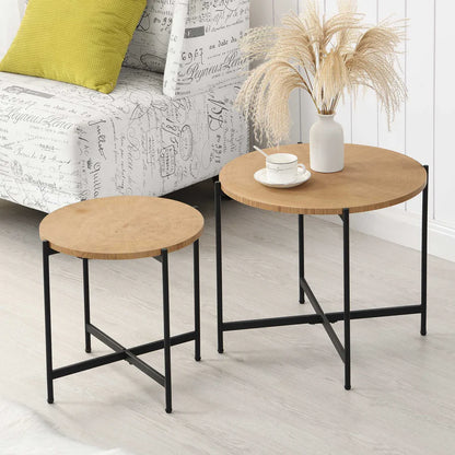 Lewes Oak Set of 2 Side Tables