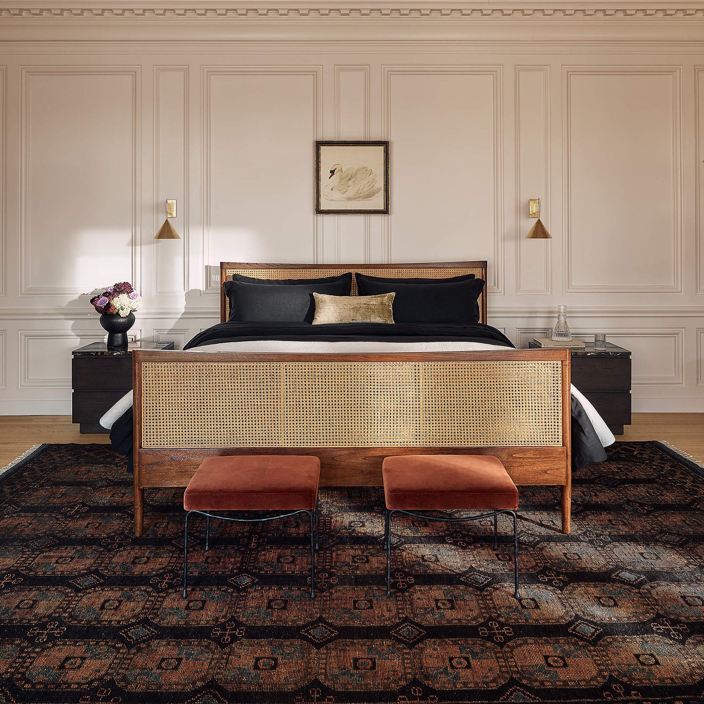 Maeve Natural Cane Queen Bed