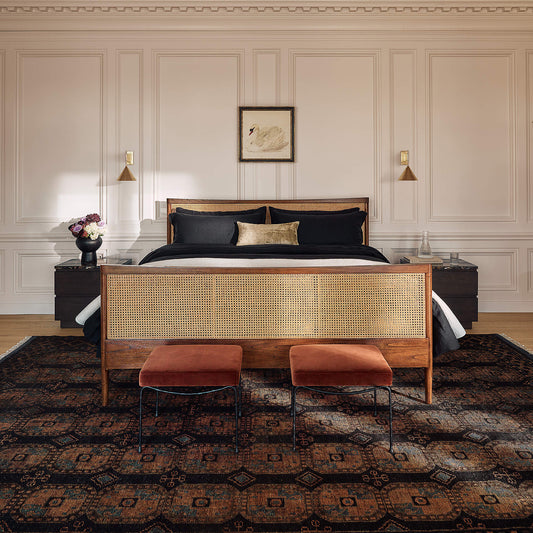 Maeve Natural Cane Queen Bed