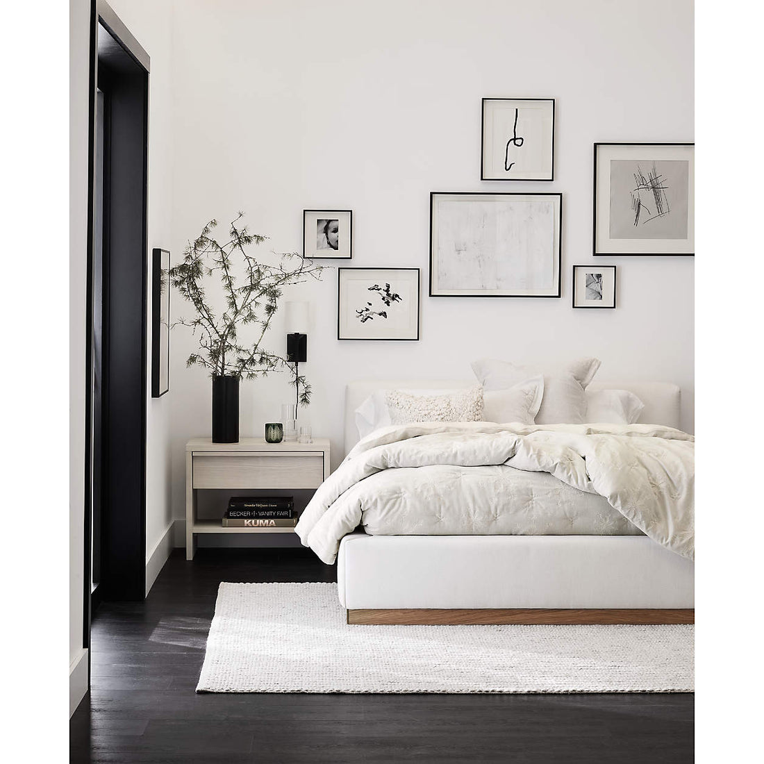 Clemente Whitewashed Ash Nightstand
