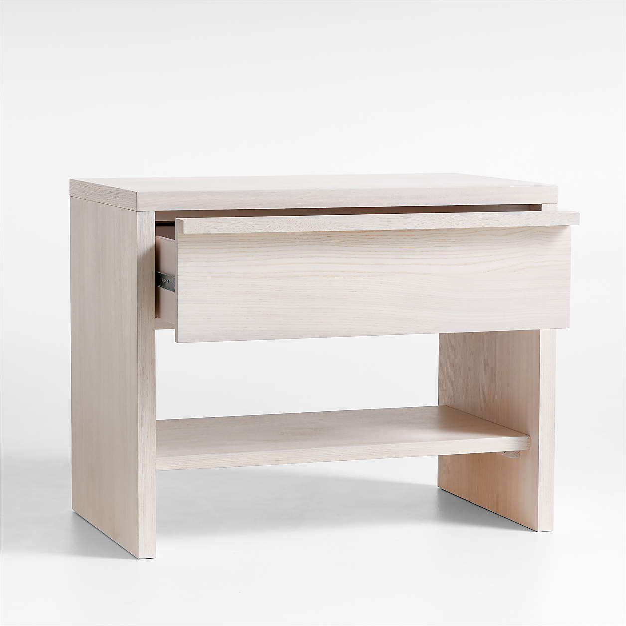 Clemente Whitewashed Ash Nightstand