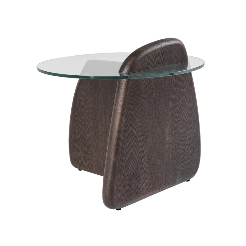 Columnia Glass End Table