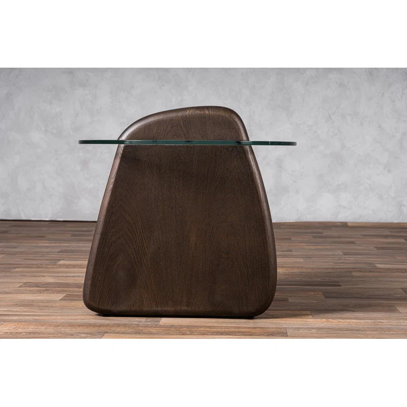 Columnia Glass End Table