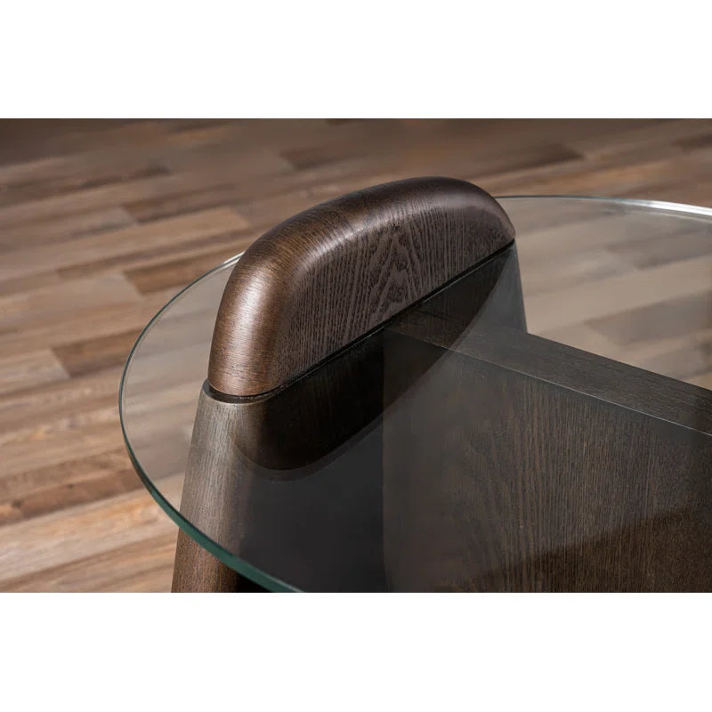 Columnia Glass End Table