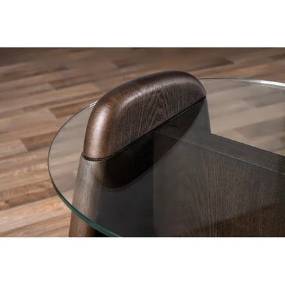 Columnia Glass End Table