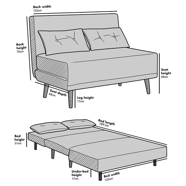 Algo Sofabed with Cushions