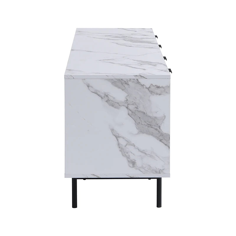 Aspen Oak and Marble Effect 150cm Wide TV Unit