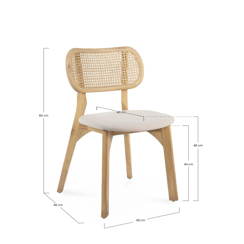 DANE EXTENDABLE TABLE PACK + 4 DARI CHAIRS