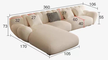 Eve Boucle Sectional Sofa