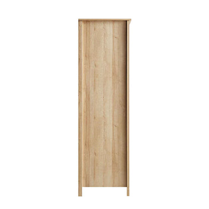 Frances Rattan Triple Wardrobe with 2 Drawers, Natural