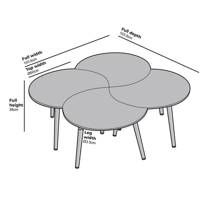 Sale Monza 4-in-1 Walnut Effect Coffee Table