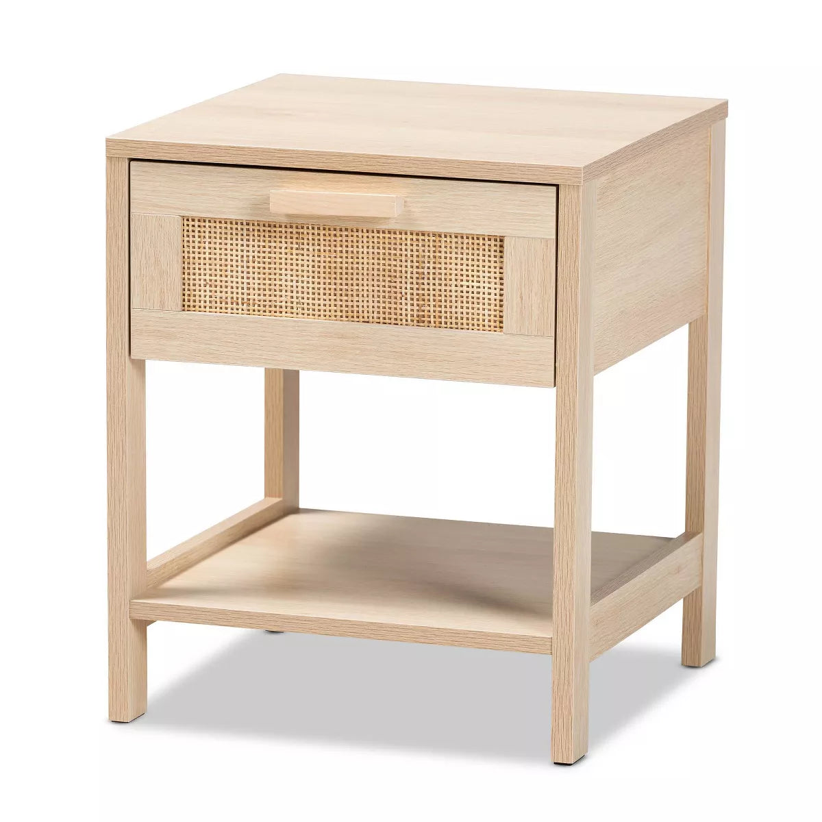 Sebille Wood with Natural Rattan