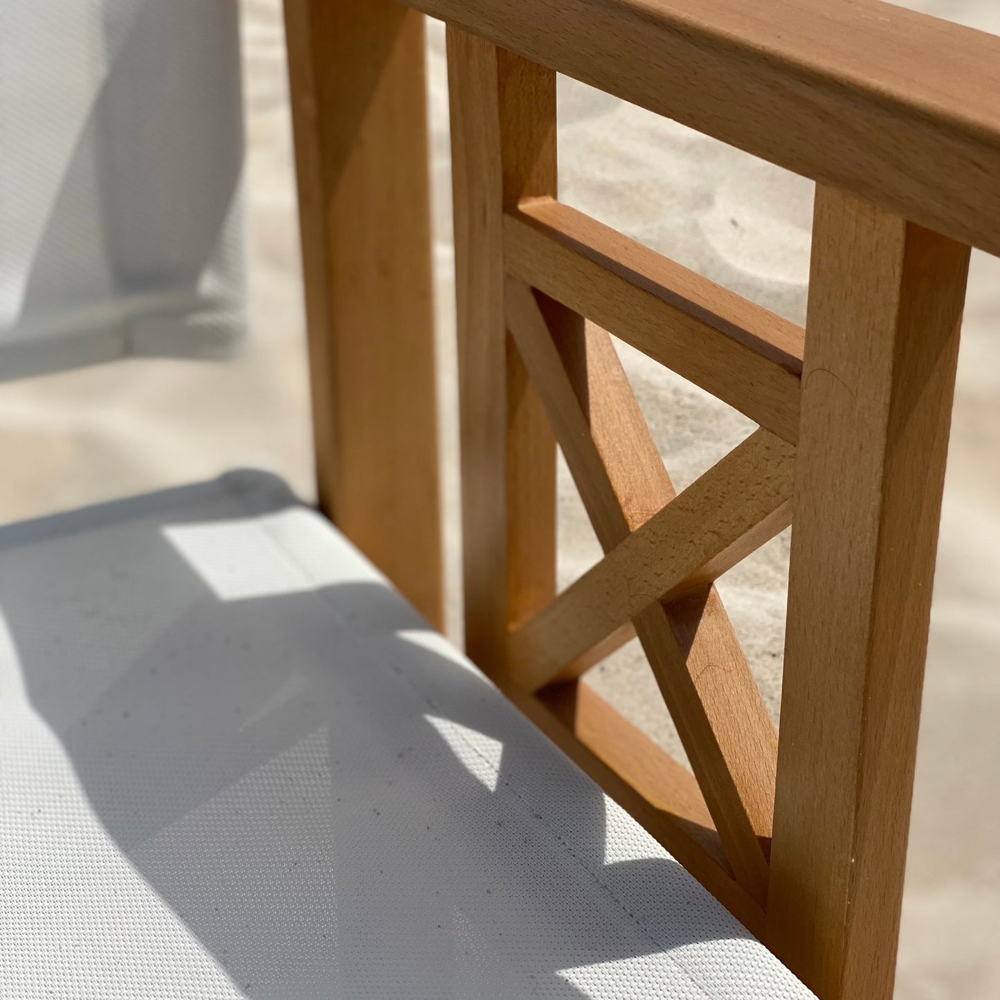 CoastalEase Natural Wood Wrap Beach Chair
