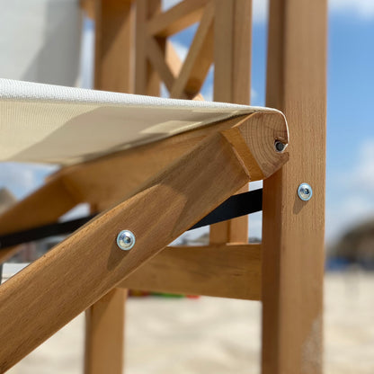 CoastalEase Natural Wood Wrap Beach Chair