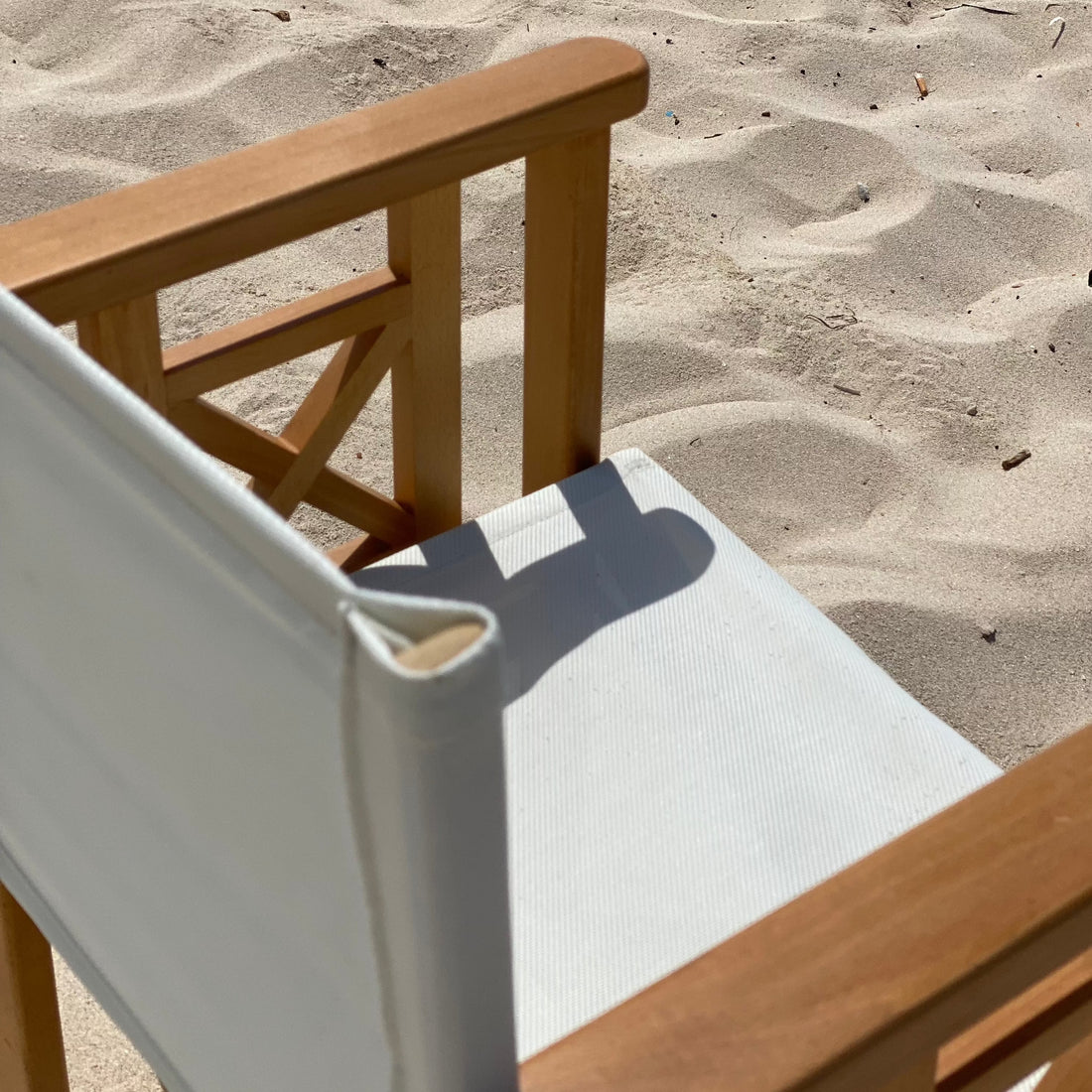 CoastalEase Natural Wood Wrap Beach Chair