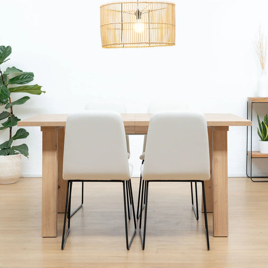 MISET DINING TABLE AND 4 DAYA CHAIRS PACK