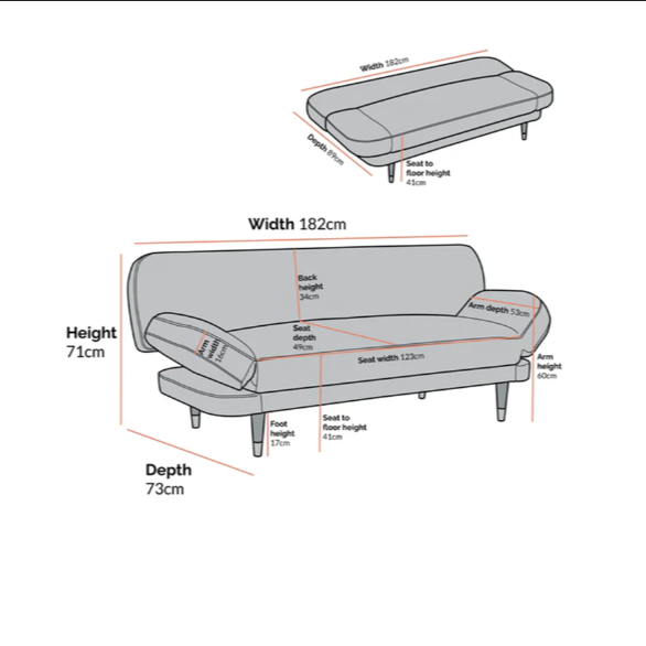 Solna 2-Seater Sofa Bed