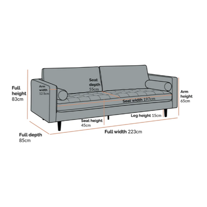 Henrietta Large 3-Seater
