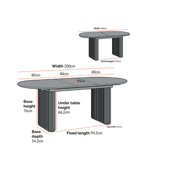 Maru Oval 6-8 Seater Extending Oak Pedestal Dining Table, Oak