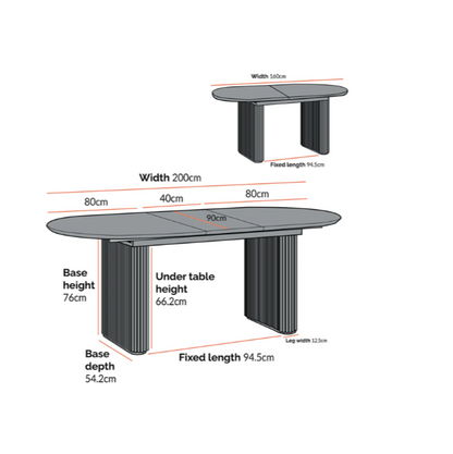 Maru Oval 6-8 Seater Extending Oak Pedestal Dining Table, Oak