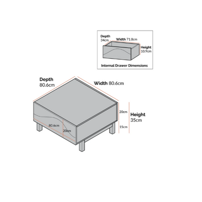 Moriko 2 Drawer Coffee Table