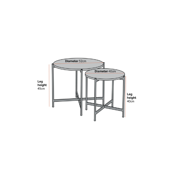 Lewes Oak Set of 2 Side Tables