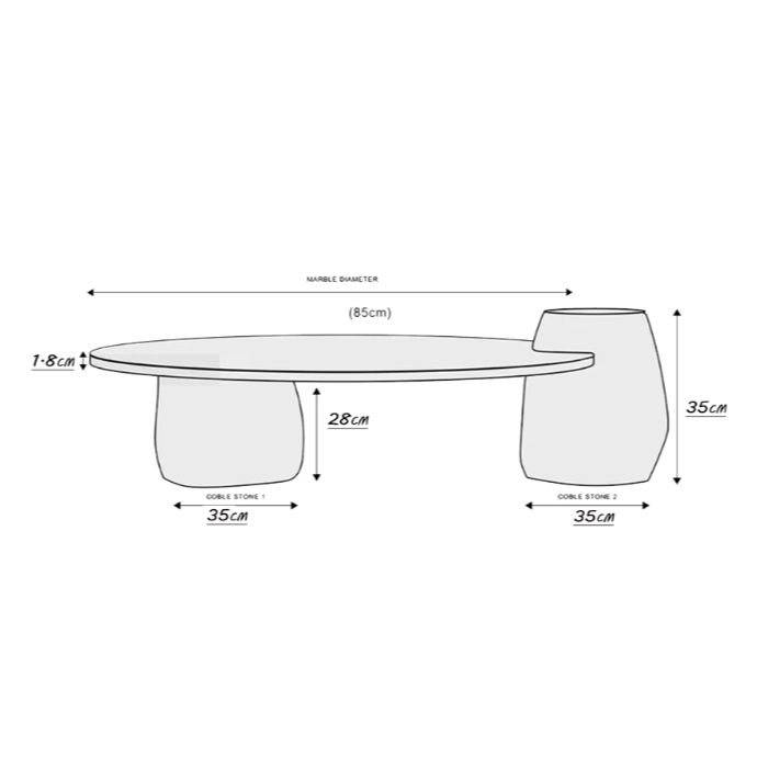Cobblestone Coffee Table