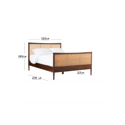 Maeve Natural Cane Queen Bed