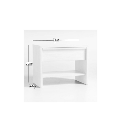 Clemente Whitewashed Ash Nightstand