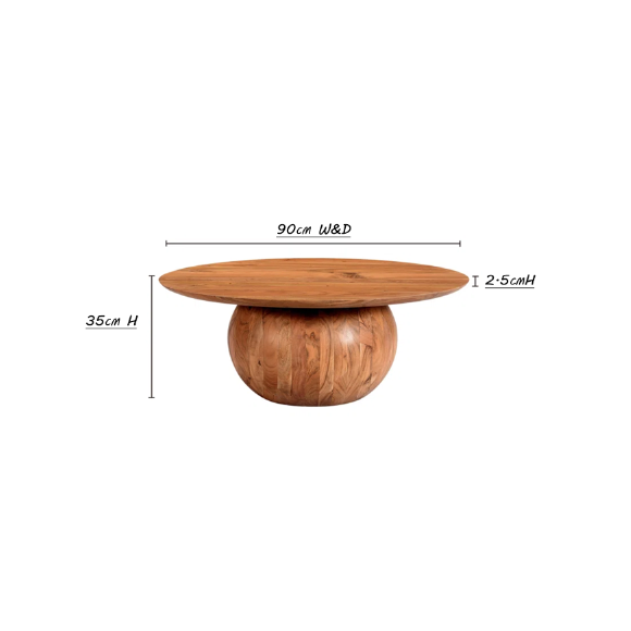 Rolf Solid Wood Coffee Table