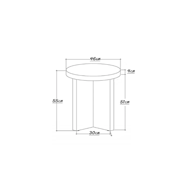 Bluff Park Round Wood Accent Table Natural