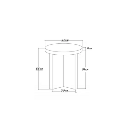 Bluff Park Round Wood Accent Table Natural
