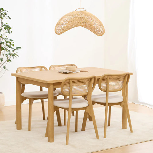 DANE EXTENDABLE TABLE PACK + 4 DARI CHAIRS