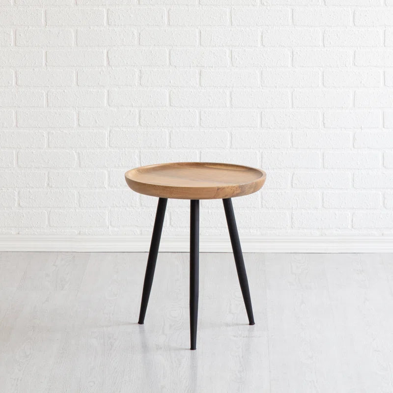 Vanalstyne Solid Wood Tray Top End Table