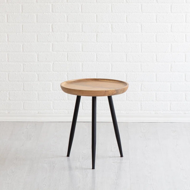 Vanalstyne Solid Wood Tray Top End Table