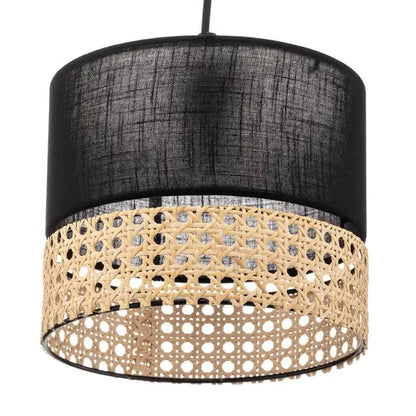 Natural Boho Cane Light Fixture