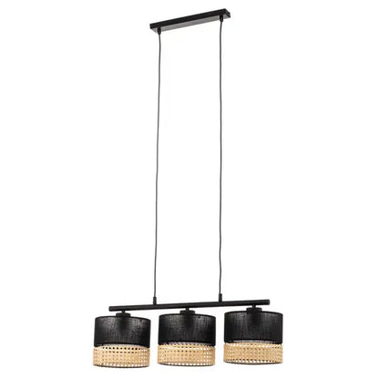 Boho Rustic Rattan Ceiling Lamp