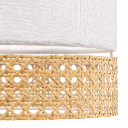 Modern Cane and Rattan Ceiling Light