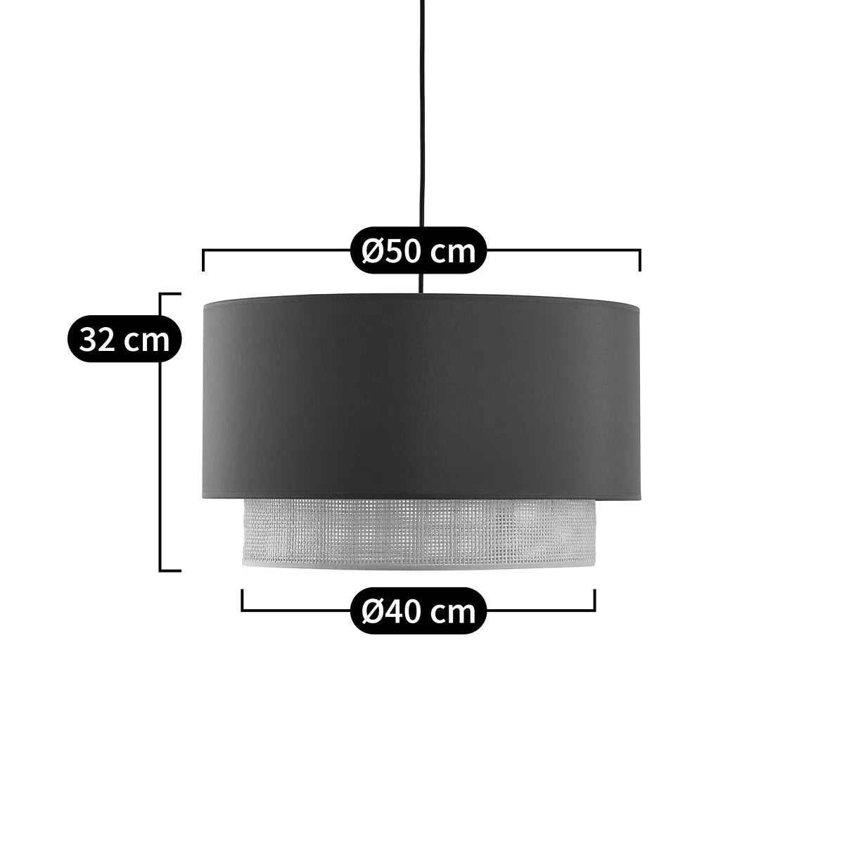 Chic Cane and Rattan Ceiling Lamp