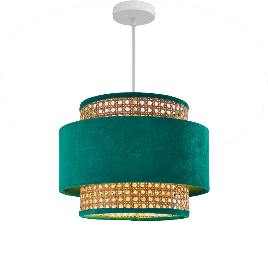 Classic Cane and Rattan Ceiling Shade