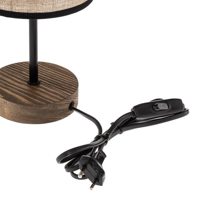 Eco-Chic Cane and Rattan Lamp