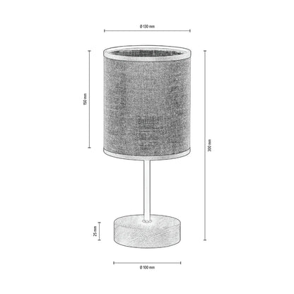 Eco-Chic Cane and Rattan Lamp