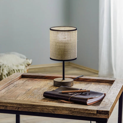 Eco-Chic Cane and Rattan Lamp