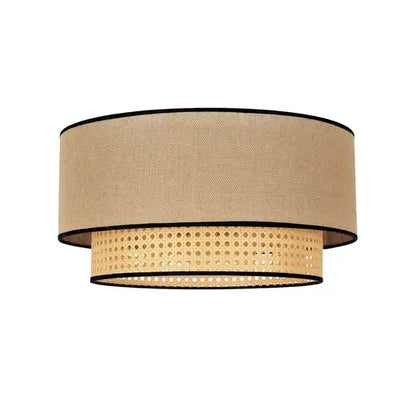 Natural Cane Boho Ceiling Lamp