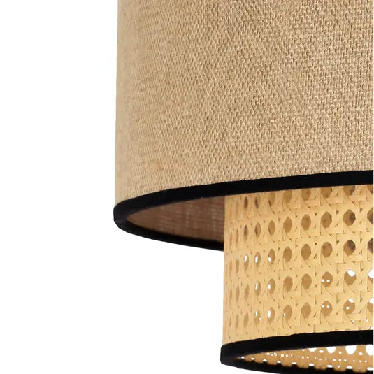 Natural Cane Boho Ceiling Lamp