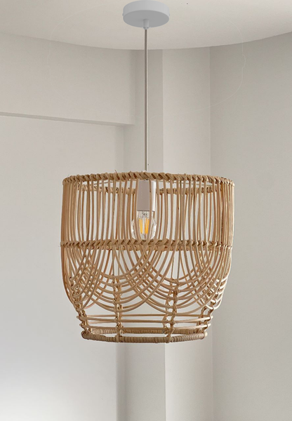 Natural Boho Chic Cane Light