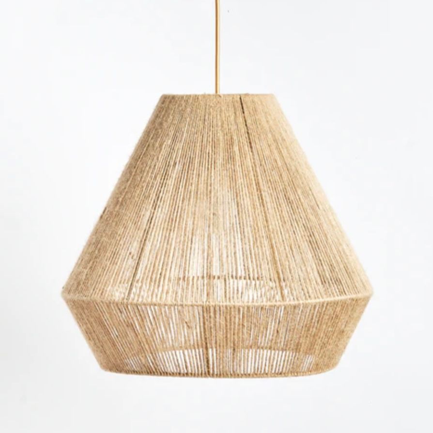 Boho Coastal Rattan Ceiling Light