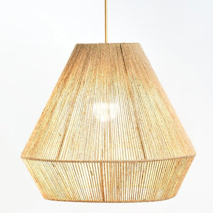 Boho Coastal Rattan Ceiling Light