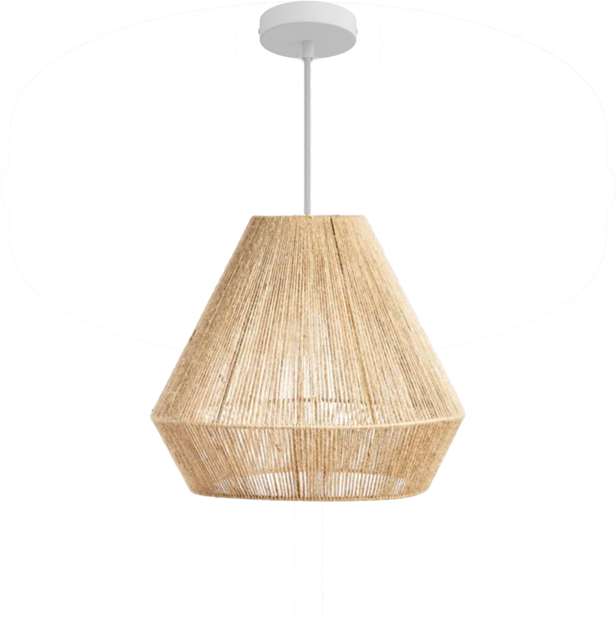 Boho Coastal Rattan Ceiling Light