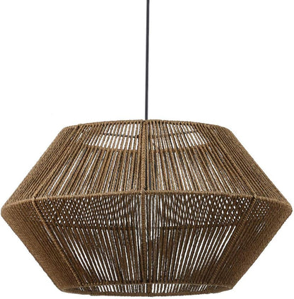 Organic Cane and Rattan Pendant
